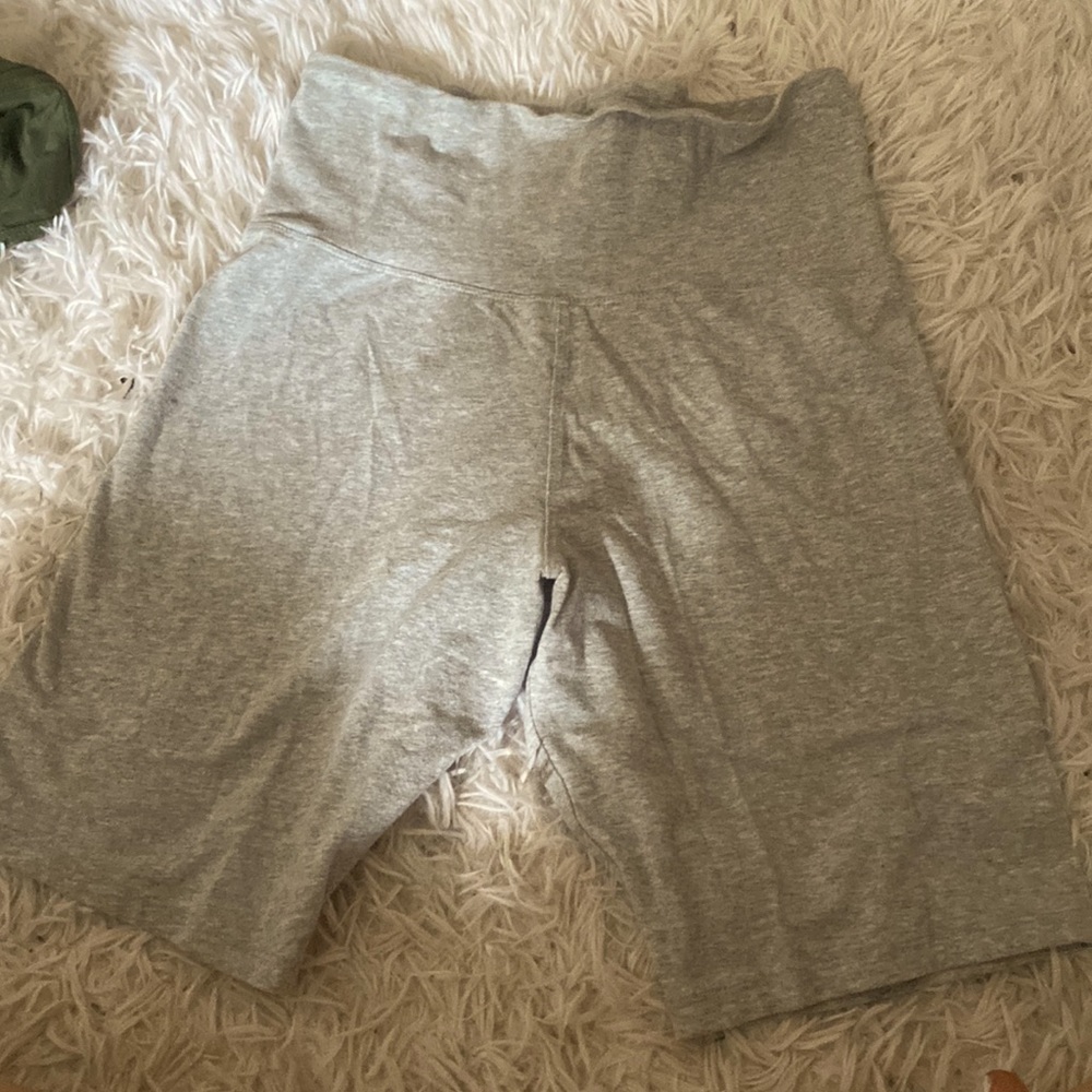 Gray biker shorts